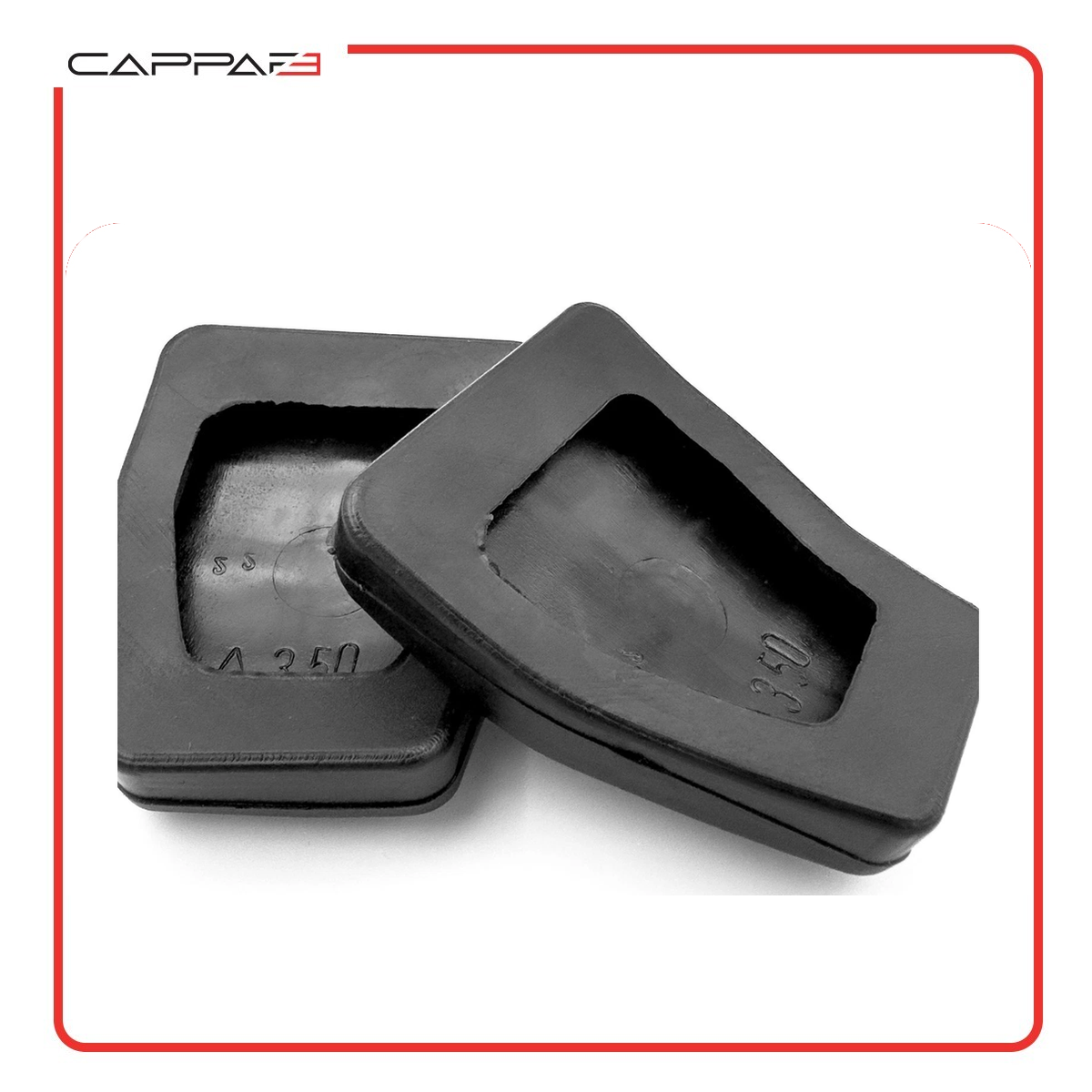 Cappafe Compatible with Volkswagen Transporter T4 Van Camper Van Golf MK3 Brake and Clutch Pedal Rubber Pads 2 pcs