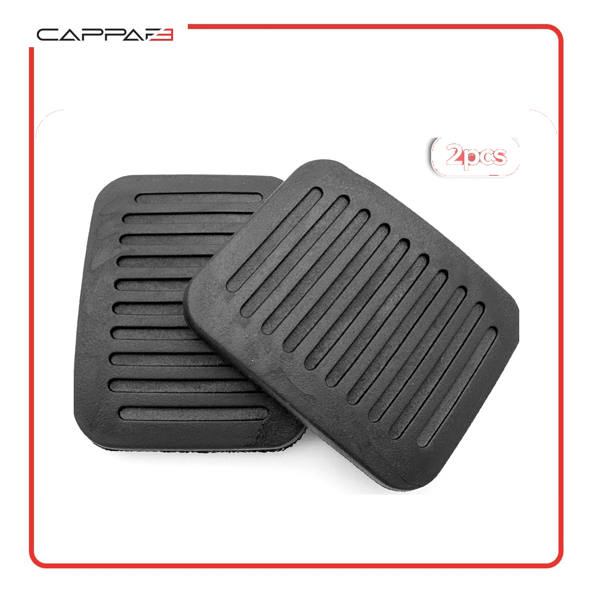 Cappafe Compatible with Fiat Ducato Citroen Relay Peugeot Boxer Brake and Clutch Pedal Rubber Pads 71747697 2 pcs