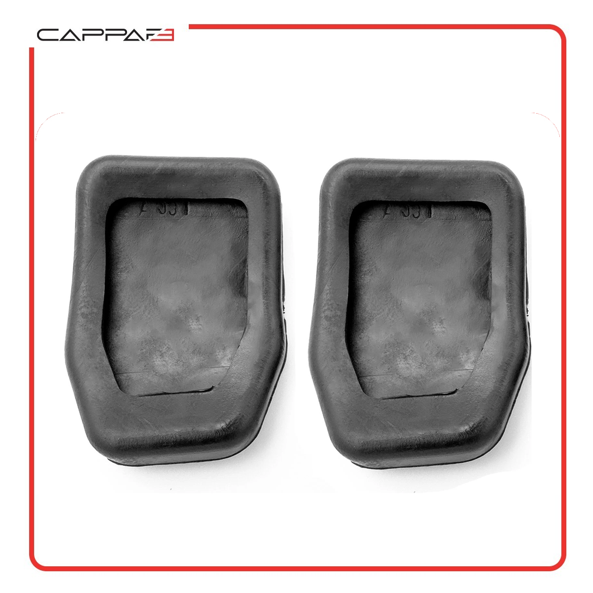 Cappafe Compatible with Audi A2 A3 Volkswagen Golf Polo Skoda Fabia Seat Ibiza Brake Pedal Rubber Pads 2 pcs