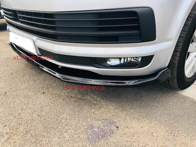 Splitter And Bug Guard Lower Front Black For VW Transporter T6 2016-2019