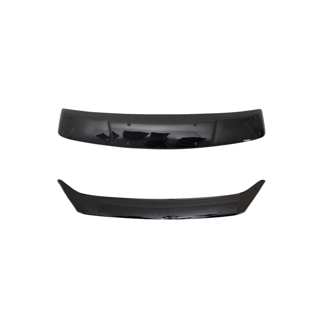 Ford Transit Custom with sun visor and bonnet wind stone deflector