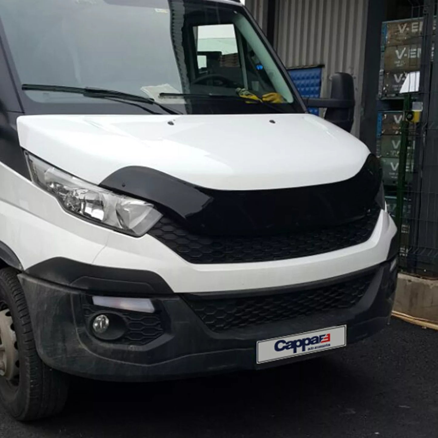 Sun Visor And Bug Guard Solid Black Acrylic For Iveco Daily 2014-2022