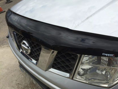 Nissan Navara 2 (D40) 2010-2015 Bonnet Wind Stone Deflector Bug Guard Stick-On Matt