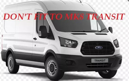 Sun Visor And Bug Guard Black Front ABS For Ford Transit Custom 2018-22