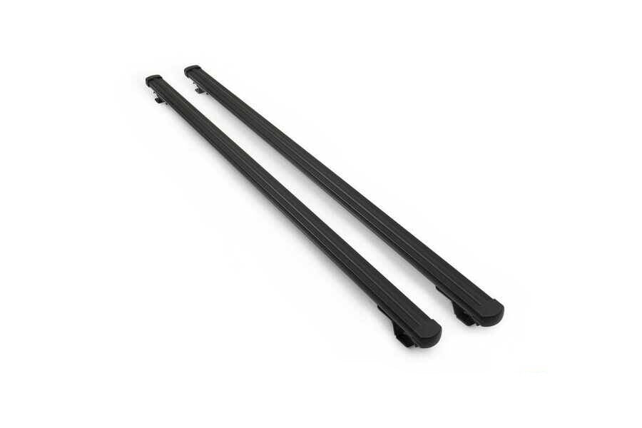 Cappafe Aluminium Roof Rack Cross Bars Roof Bars Black 140 cm 2pcs