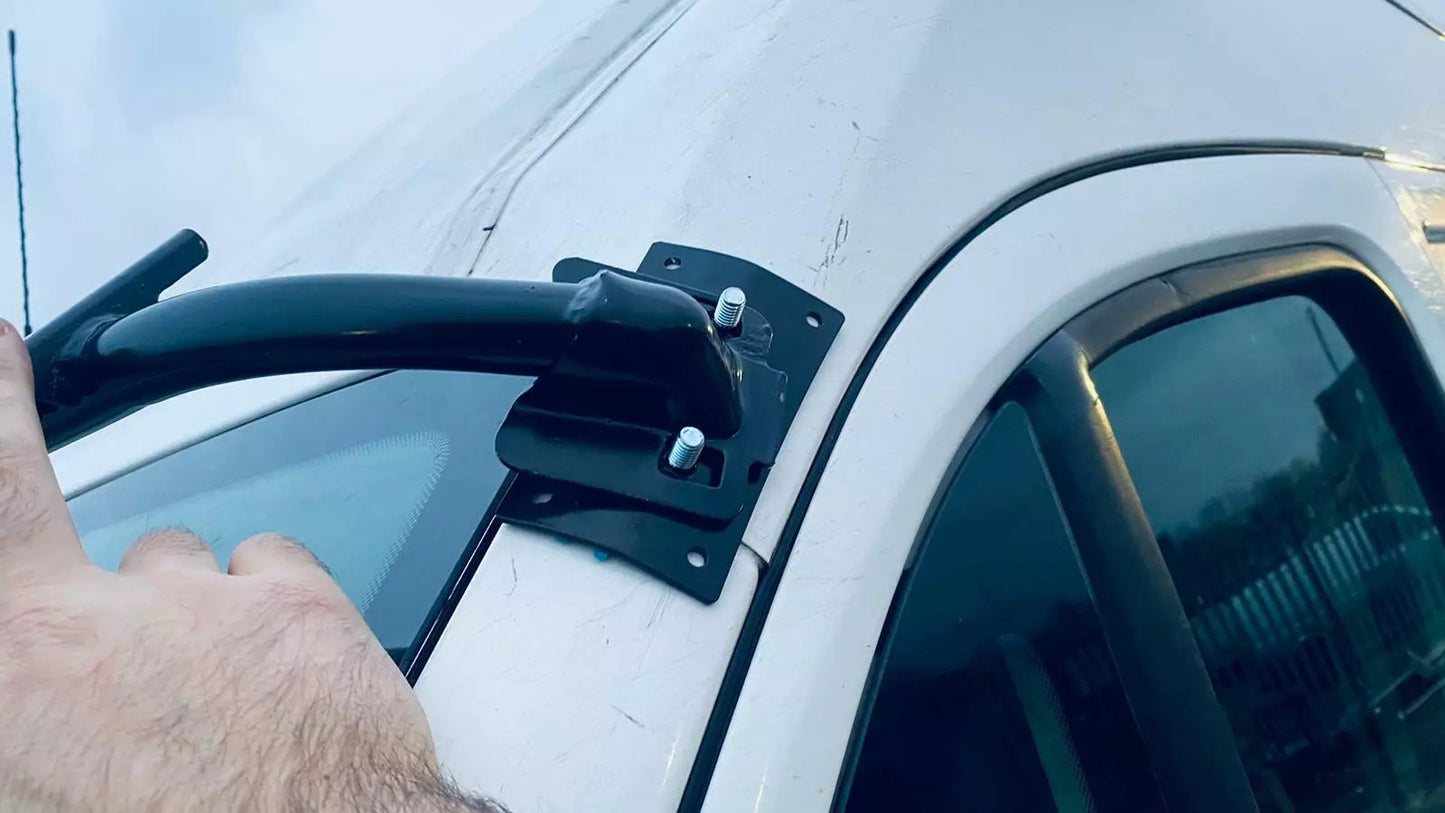 Sun Visor And Bug Guard Solid Black Acrylic For Citroen Relay 2006-2013