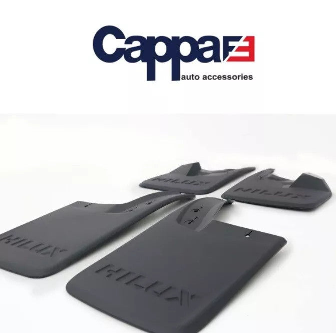 Toyota Hilux 8 (AN) 2015-2020 Front Rear Mud Flaps Splash Guards Mudguards Black
