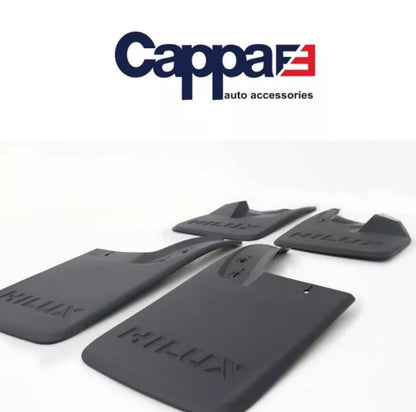 Toyota Hilux 8 (AN) 2015-2020 Front Rear Mud Flaps Splash Guards Mudguards Black