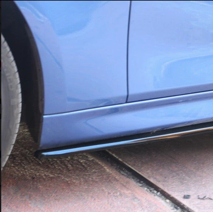 BMW 3 Series (F30) 2011-2019 Side Skirts Sill Extension Splitter Black