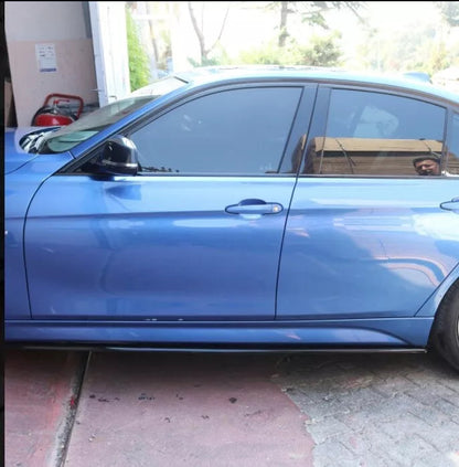 BMW 3 Series (F30) 2011-2019 Side Skirts Sill Extension Splitter Black