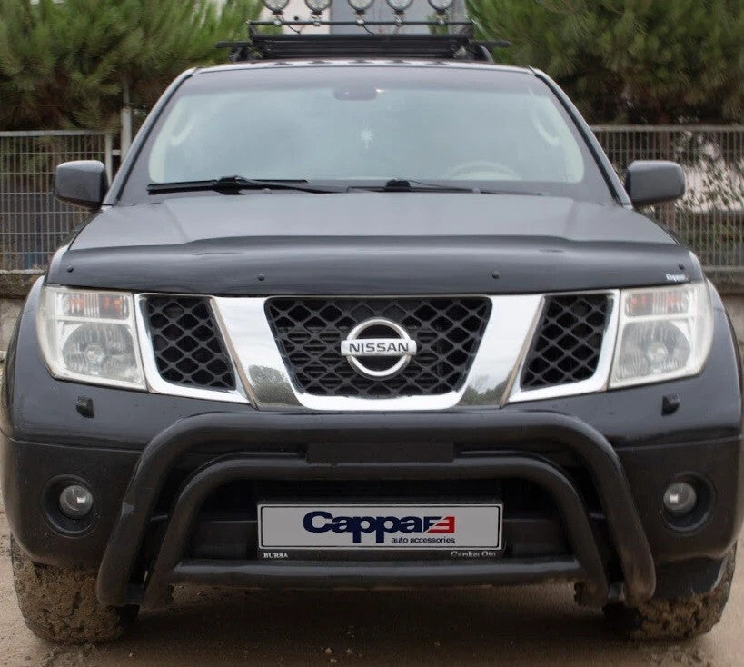 Nissan Navara 2 (D40) 2010-2015 Bonnet Wind Stone Deflector Bug Guard Stick-On Matt