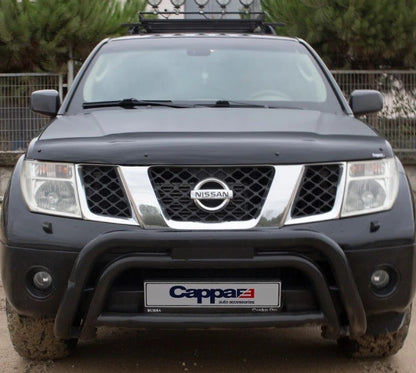 Nissan Navara 2 (D40) 2010-2015 Bonnet Wind Stone Deflector Bug Guard Stick-On Matt