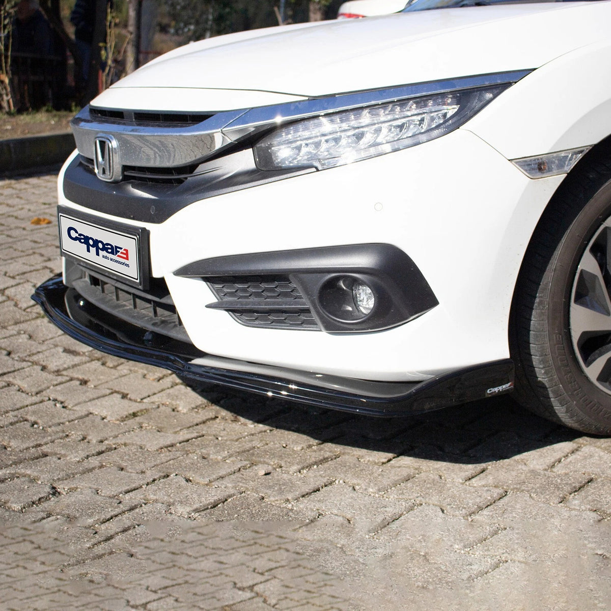 Honda Civic 10 (FC) 2015-2021 Front Bumper Lower Lip Black