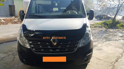 Renault Master 3 2014-2019 Bonnet Wind Stone Deflector Bug Guard Black