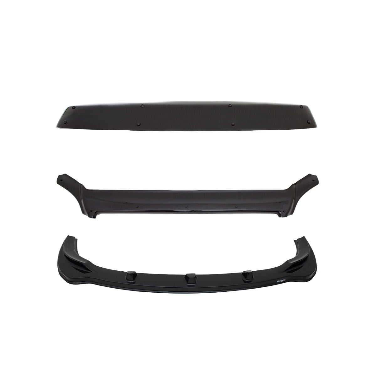 Sun Visor, Bonnet Deflector and Front Bumper Lip for Mercedes Sprinter 2006-2012