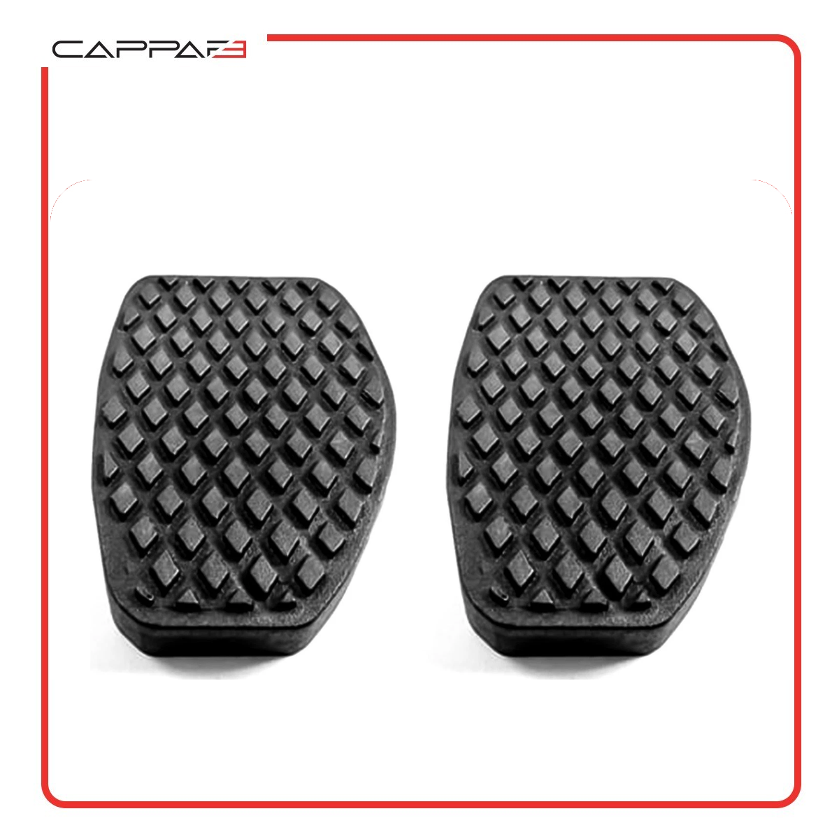 Cappafe Compatible with Citroen Berlingo Peugeot Partner Expert Brake and Clutch Pedal Rubber Pads 2 pcs