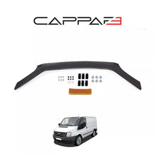 Sun Visor And Bug Guard Solid Black ABS For Ford Transit MK7 2006-13