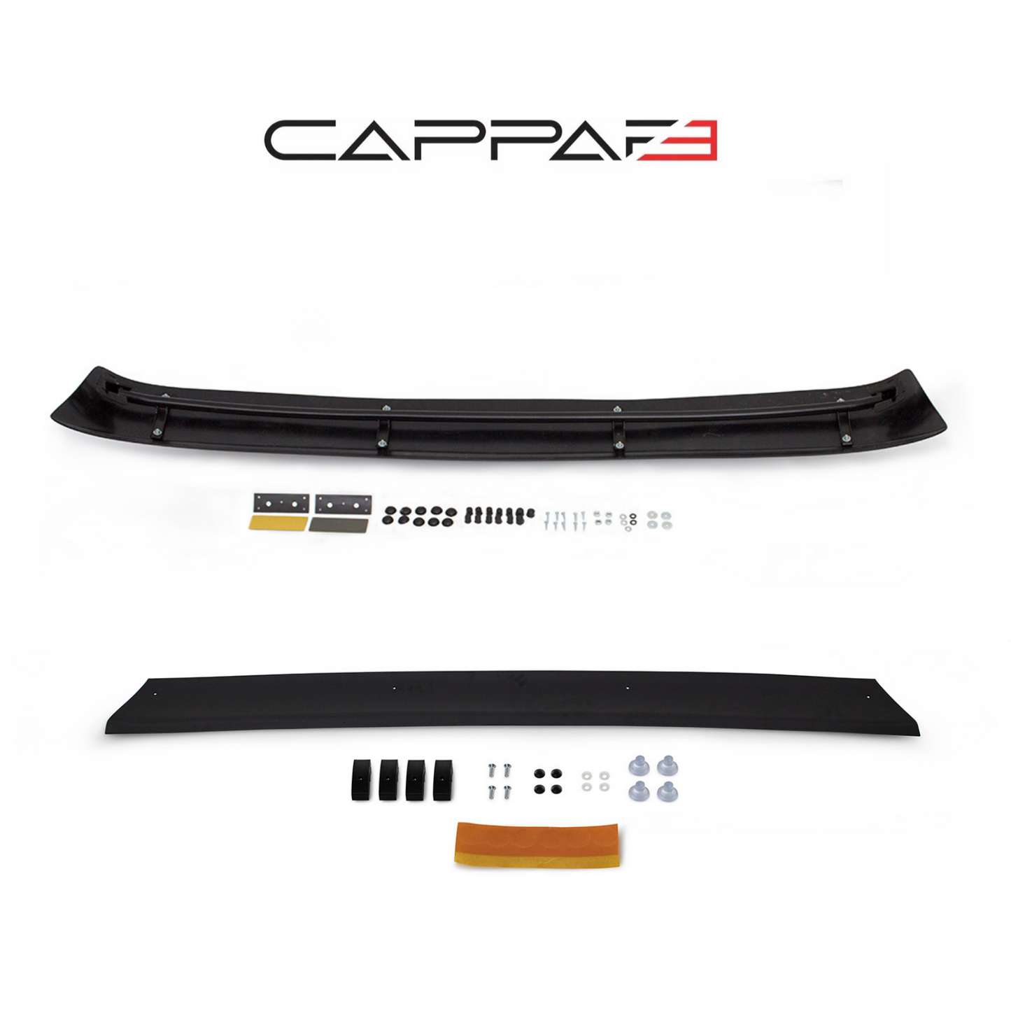 Sun Visor And Bug Guard Solid Black Acrylic For Iveco Daily 2006-2013
