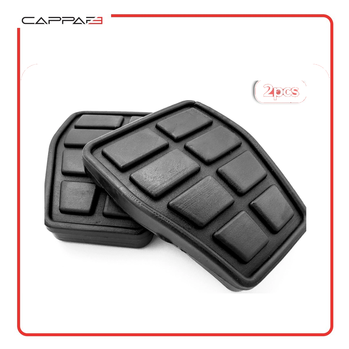 Cappafe Compatible with Volkswagen Transporter T4 Van Camper Van Golf MK3 Brake and Clutch Pedal Rubber Pads 2 pcs