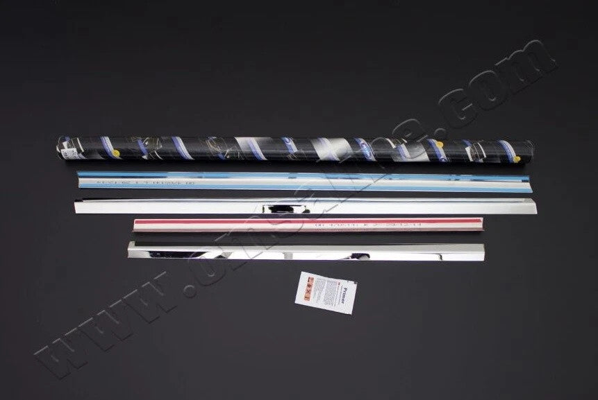 Mercedes ML W163 1999-2005 stainless steel window trim strips – 4