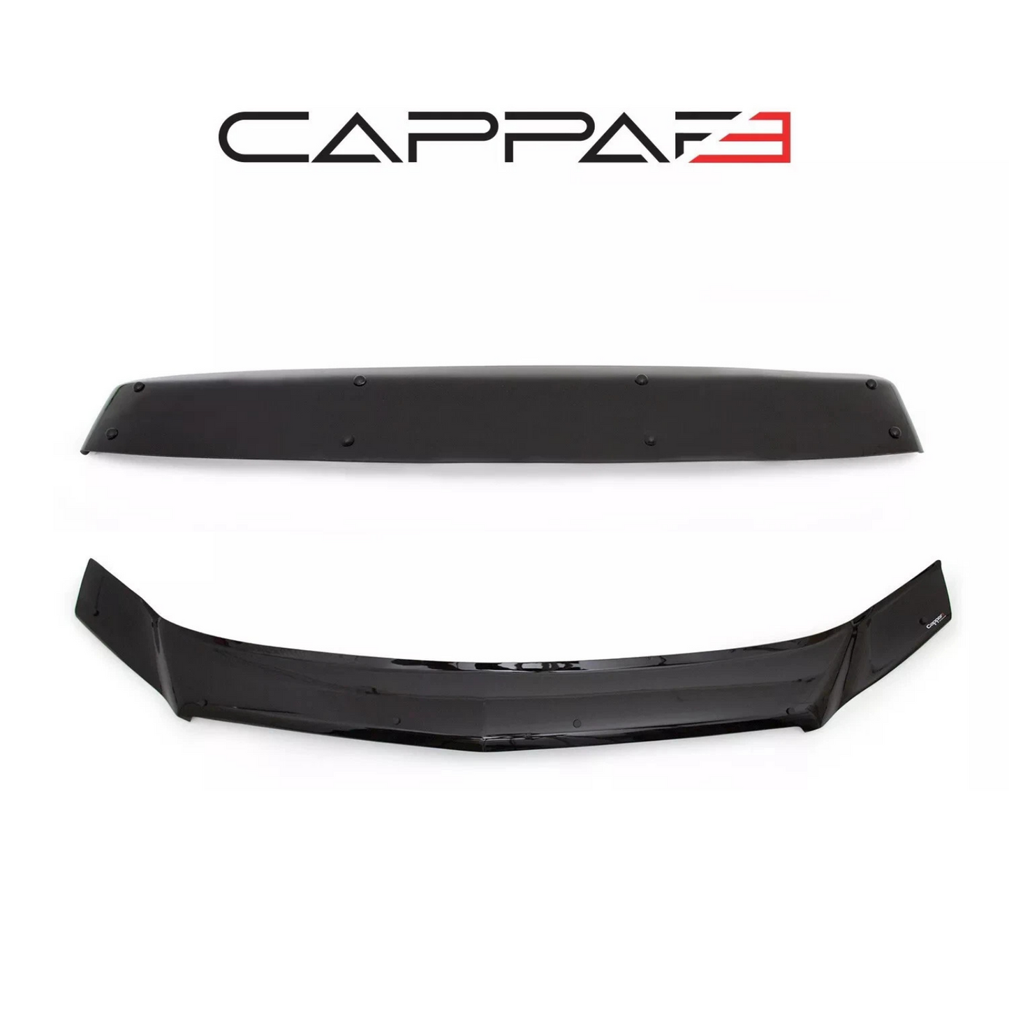 Sun Visor And Bug Guard Solid Black ABS For Mercedes Sprinter 2014-2017