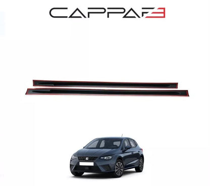 Seat Ibiza 2018-2023 black side skirt sill extensions – 2