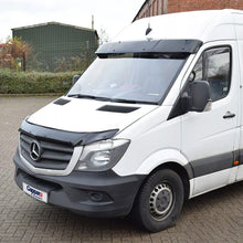 Sun Visor And Bug Guard Solid Black ABS For Mercedes Sprinter 2014-2017