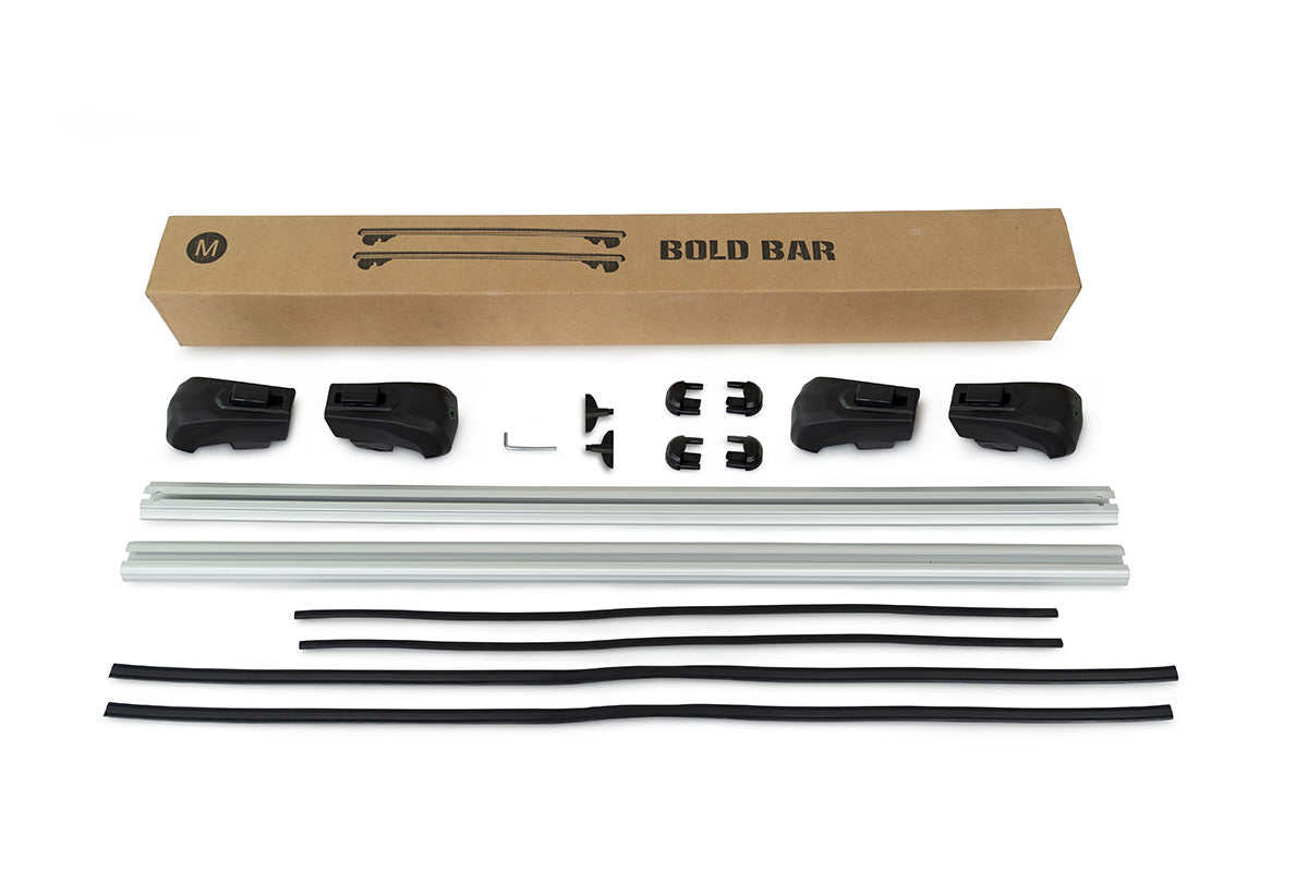 Cappafe Bold Bar V2 Roof Rack Cross Bars Roof Bars Grey 127cm 2pcs