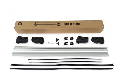 Cappafe Bold Bar V2 Roof Rack Cross Bars Roof Bars Grey 127cm 2pcs