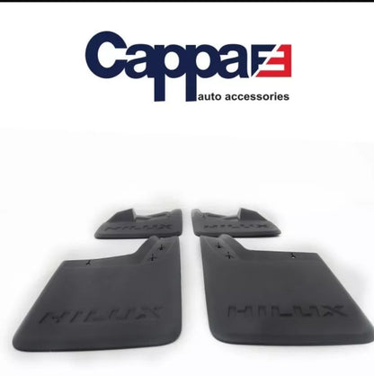 Toyota Hilux 8 (AN) 2015-2020 Front Rear Mud Flaps Splash Guards Mudguards Black