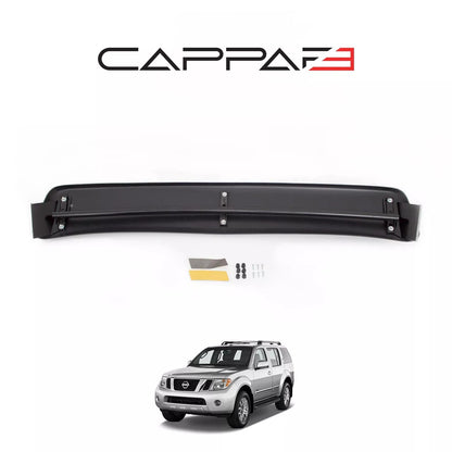 Sun visor And Bug Guard Front ABS Black For Nissan Pathfinder 2006-2015