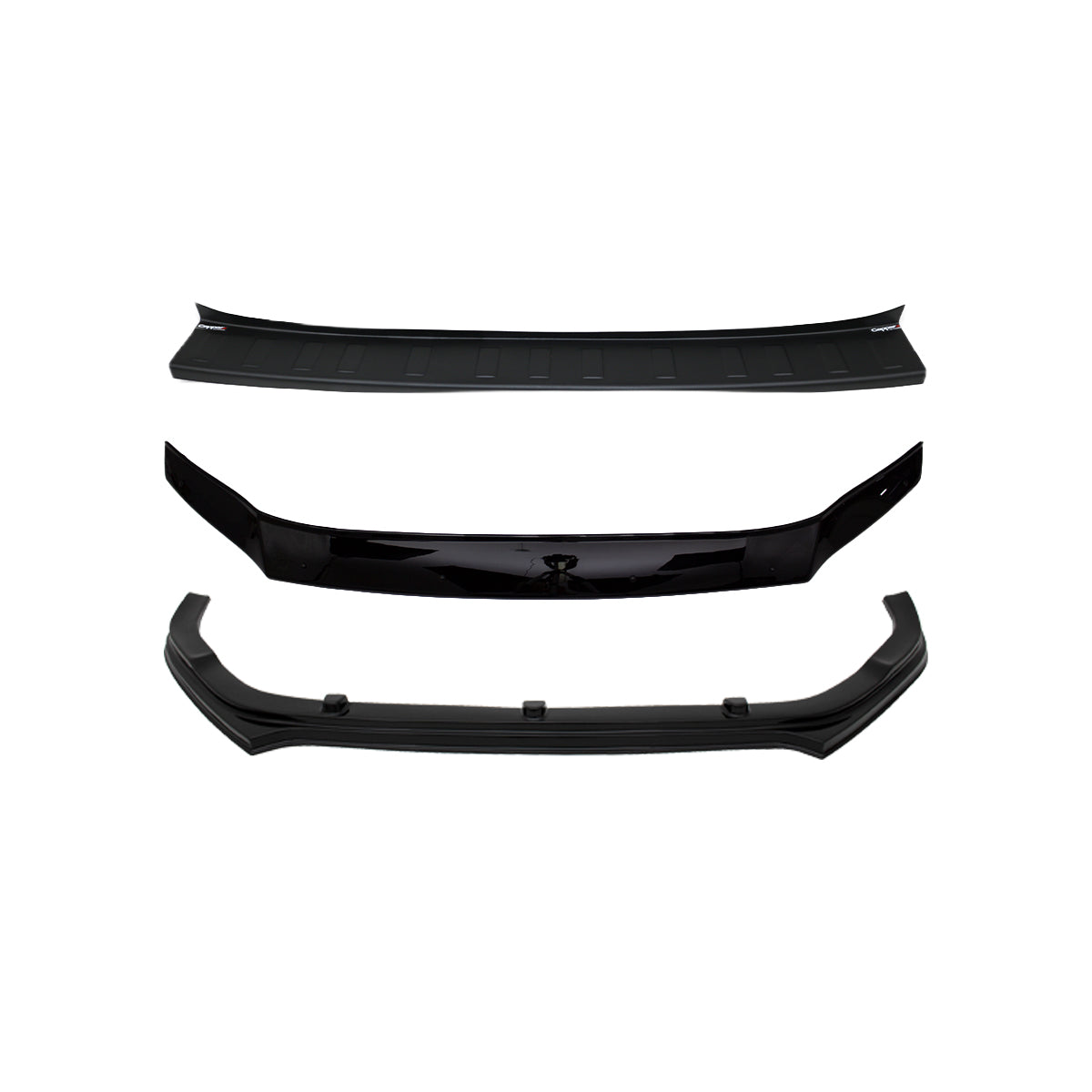 Bonnet Deflector, Lip and Rear Bumper Sill for Volkswagen Crafter 2018-2023