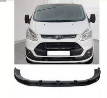 Ford Transit Custom 2012-2017 black front bumper lip splitter
