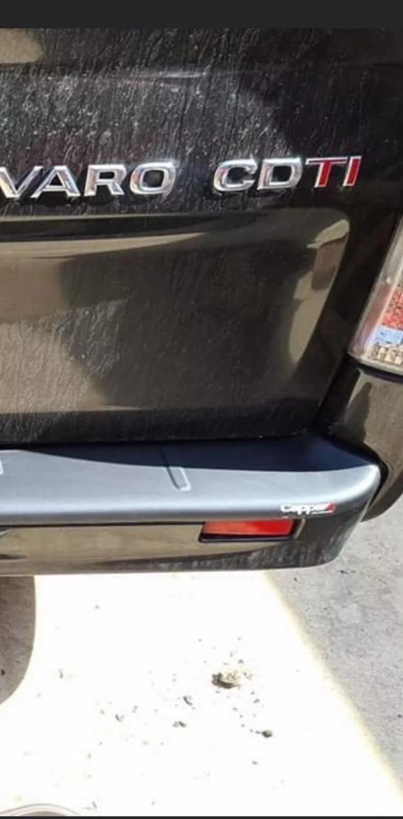 Vauxhall Vivaro A (X83) 2001-2014 Rear Bumper Sill Protector Guard Black