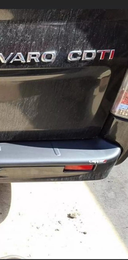 Vauxhall Vivaro A (X83) 2001-2014 Rear Bumper Sill Protector Guard Black