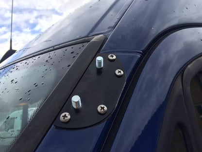 Sun Visor And Bug Guard Solid Black Acrylic For Ford Transit MK8 2014-18