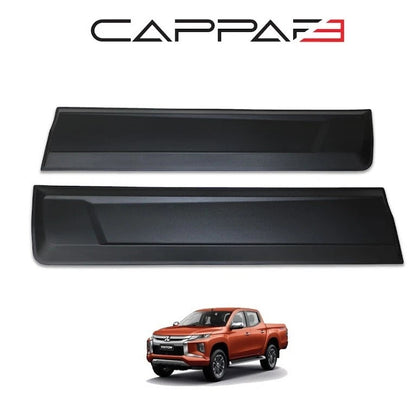 Mitsubishi L200 2019-2023 black side door moulding strips – 2