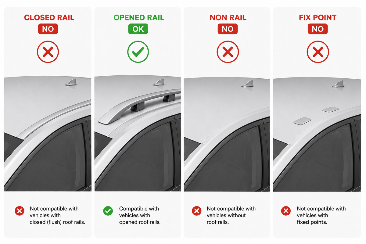 Ford Exporer Sport 2001-2010 SKY-Y Roof Rack Cross Bars Roof Bars Black