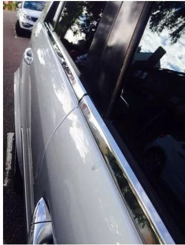 Mercedes ML W163 1999-2005 stainless steel window trim strips – 2