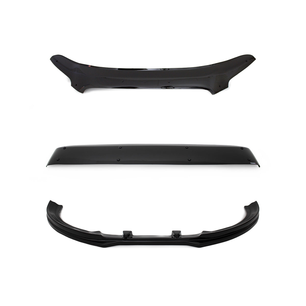 Sun Visor, Bonnet Deflector and Front Bumper Lip for Ford Transit Mk8 2014-2019