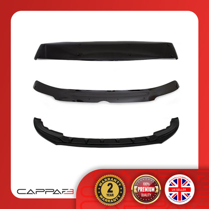 Sun Visor, Bonnet Deflector and Front Bumper Lip for Volkswagen Transporter T5 2003-2015