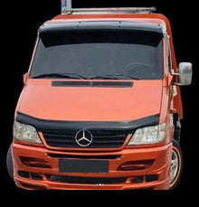 Sun Visor And Bug Guard Black ABS For Mercedes Sprinter W901-903 2001-05