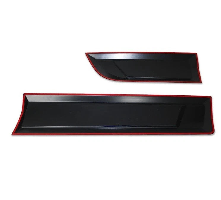 Mitsubishi L200 2019-2023 black side door moulding strips – 4