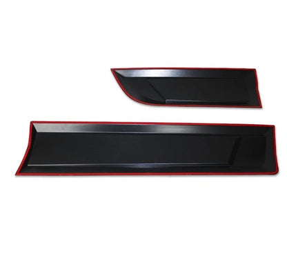 Mitsubishi L200 2019-2023 black side door moulding strips – 4