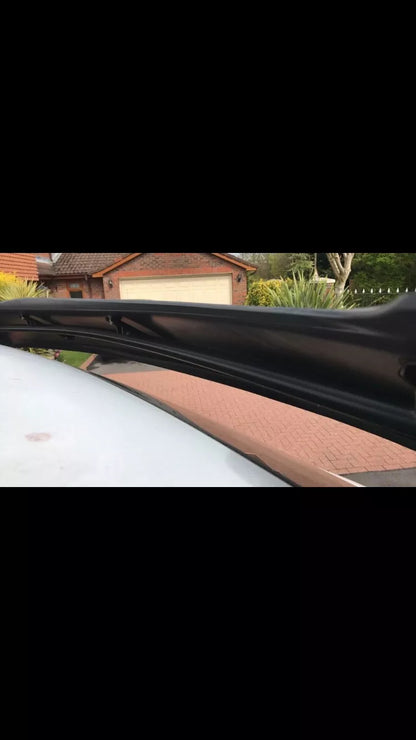 Sun Visor And Bug Guard Black Acrylic For Renault Trafic 2014-2022