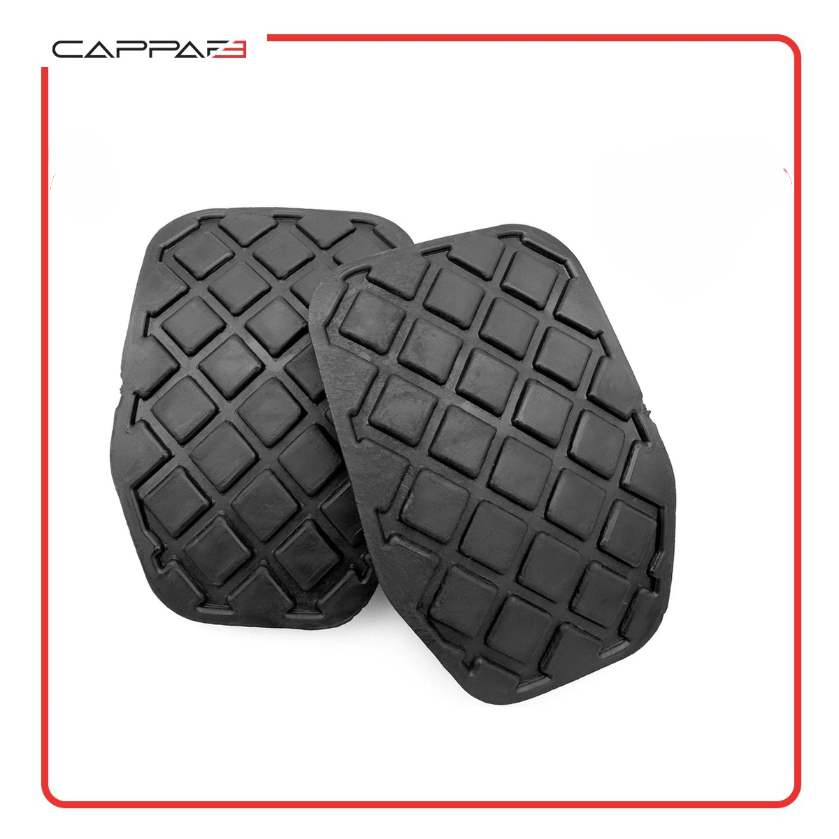 Cappafe Compatible with Audi A2 A3 Volkswagen Golf Polo Skoda Fabia Seat Ibiza Brake Pedal Rubber Pads 2 pcs