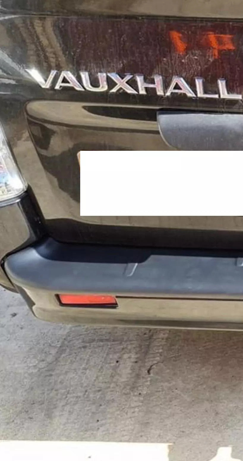 Vauxhall Vivaro A (X83) 2001-2014 Rear Bumper Sill Protector Guard Black