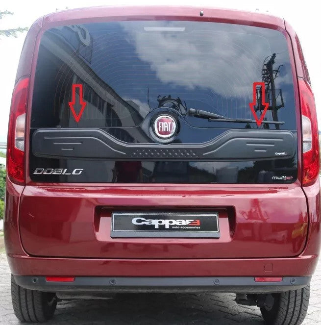 Fiat Doblo 2010-2014 rear bumper sill protector