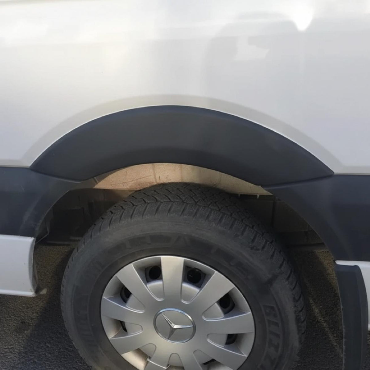 Mercedes Sprinter 2 (W906) 2006-2013 Wheel Arch Trim Cover Moulding Matt 4pcs