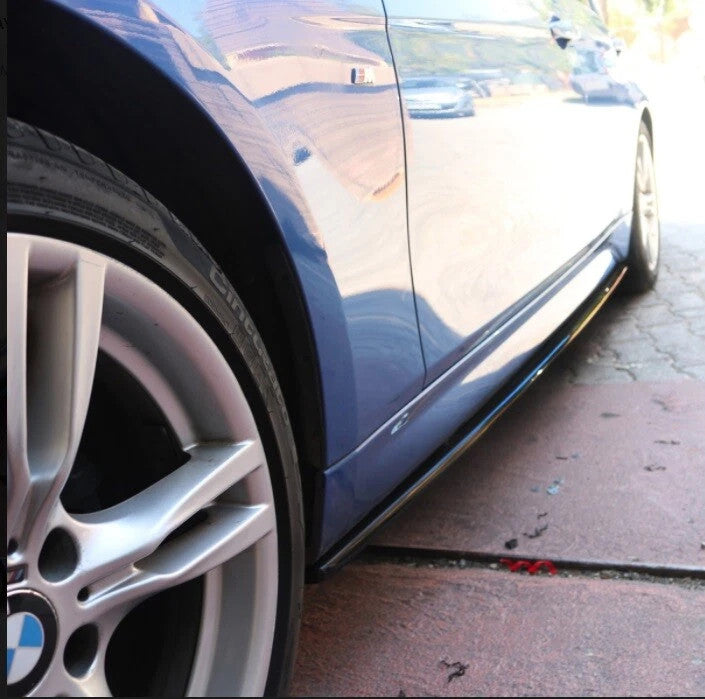 BMW 3 Series (F30) 2011-2019 Side Skirts Sill Extension Splitter Black